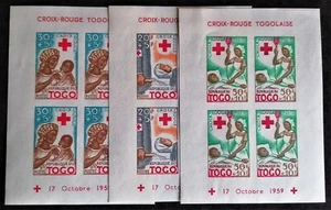 TOGO 1959 - TRES HB CRUZ ROJA ._ - Imagen 1 de 4