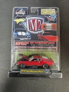 M2 Machines Muscle Cars 1970 Ford Mustang Mach 1 Red 08-12  V21 Red - Picture 1 of 3