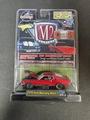 M2 Machines Muscle Cars 1970 Ford Mustang Mach 1 Red 08-12  V21 Red - Image 1 of 3