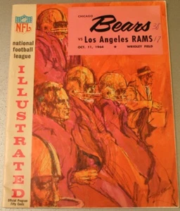 1964 Chicago Bears Los Angeles Rams Program Casares Wade Ditka Olsen - Picture 1 of 1