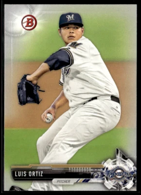 2017 Bowman #BP128 Luis Ortiz Brewers Prospect  - Image 1 of 2