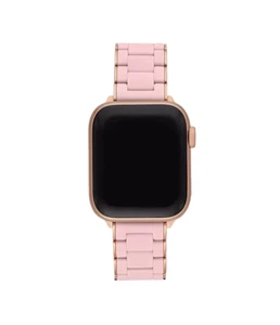Michele 38/40mm 42/44mm Pink Silicone-Wrapped Apple Watch Bracelet MS20AS0001 - Picture 1 of 7
