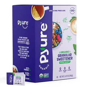 Organic Stevia Packets | Granulated Sugar Packets - White Sugar Substitute | ... - Picture 1 of 8