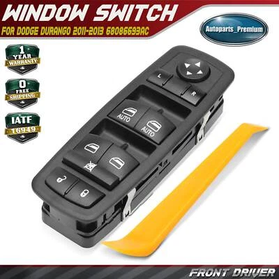 Nuevo interruptor de ventana eléctrica del lado del conductor delantero para Dodge Durango 2011-2013 68086693AC Foto 1 de 4