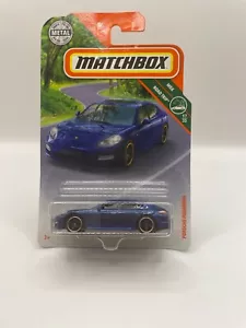 Matchbox 2018 Porsche Panamera Blue 1:66 MBX Road Trip 17/35 Thailand Long card - Picture 1 of 2