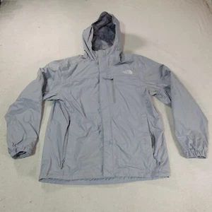 North Face Waterproof Jacket Mens Medium Gray Dryvent Windbreaker Outdoor Hike - Bild 1 von 17