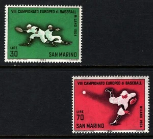 OPC 1964 San Marino European Baseball Championship Sc#604-5 MNH 46452 - Picture 1 of 1