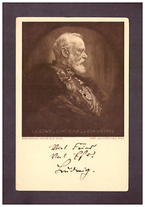 Königreich Bayern Kriegs-Postkarte 1914 mit König Ludwig III. ungebraucht