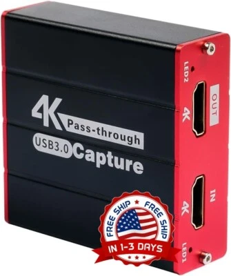 Capturadora Grabadora De Pantalla Para Video Juegos Gamers USB 3.0 HDMI NEW US.. - Image 1 of 4