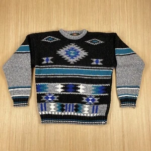 Suéter De Colección Greatland Apparel Para Hombres Mediano Azteca Tribal Suroeste Geométrico - Imagen 1 de 12