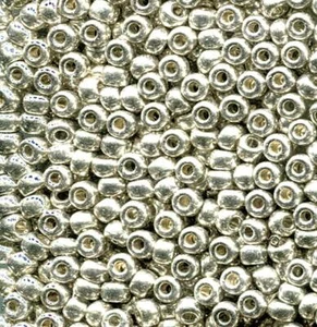 Miyuki Seed Beads 6/0 Galvanized Silver 6-181 Glass Beads 20g Round Rocaille - Picture 1 of 1