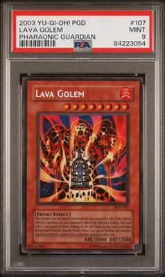 2003 Yu-Gi-Oh! Pharaonic Guardian Lava Golem #107 PSA 9 - Image 1 of 2