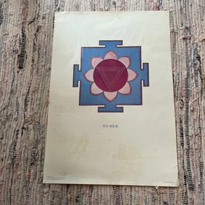 Poster Kumar Ravi To Her 1968 Ajit Mookerjee Poster Tantra Art Book - Foto 1 di 12