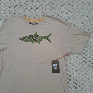 NWT Howler Brothers Mens Jungle Tarpon Beige Short Sleeve Graphic T Shirt - XL - Picture 1 of 7