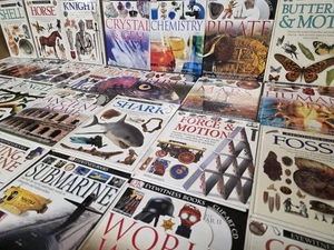 Lot of 5 DK Eyewitness Books Science History Art Animals Homeschool RANDOM Set - Picture 1 of 5