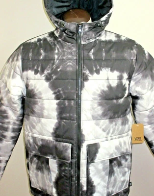 Vans Men's Lakemont Tie Dye MTE All Weather Jacket Black White Size Medium NWT - Image 1 of 4
