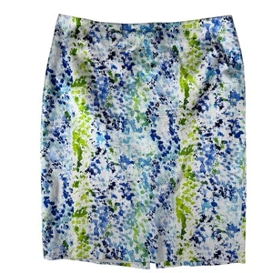 Falda para mujer ANN TAYLOR LOFT multicolor geométrica hasta la rodilla línea A talla 8 - Imagen 1 de 24