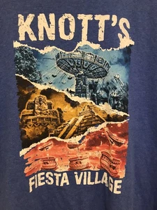 Knott's Berry Farm FIESTA VILLAGE 2XL T-shirt Knotts Aztec Ruins - Picture 1 of 3