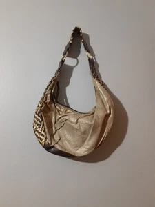 Bolso de Mano Bisou Bisou Marrón Tostado Diseño Tejido Corto Boho Poliéster Cierre de Cremallera  - Imagen 1 de 8