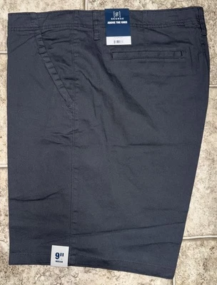 NWT Mens George Dark Gray Above The Knee Flat Front Shorts Size 40 - Image 1 of 4