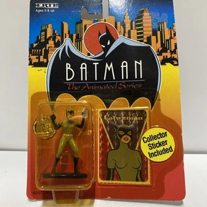 ERTL Catwoman Diecast Metal Figure 1993 Batman The Animated Series Sticker Read - Picture 1 of 9