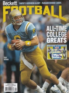 Nueva revista de guía de precios de tarjetas de fútbol americano Beckett de diciembre de 2025 con Troy Aikman - Imagen 1 de 1