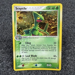 Sceptile 4/17 Holo Rare POP Series 1 Pokemon Card Swirl - Picture 1 of 13
