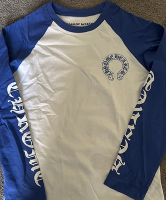 chrome hearts blue and white longsleeve medium - Image 1 of 2