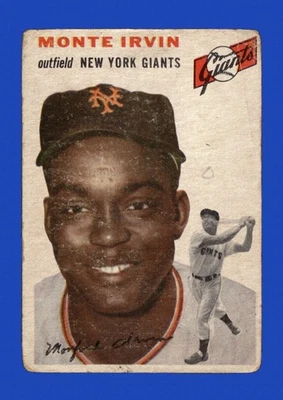 1954 Topps Set-Break #3 Monte Irvin baja calidad (arruga) *GMCARDS* Foto 1 de 2