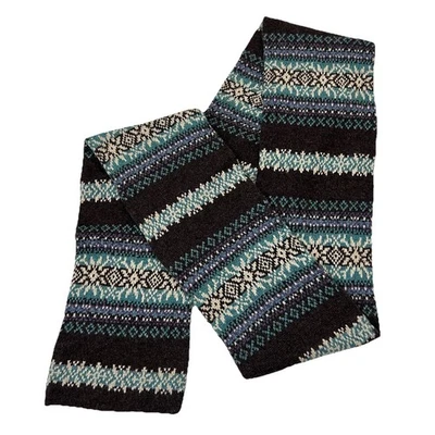 Eddie Bauer Accesorios Cachemira Angora Mezcla Lana Bufanda Estilo Isla Justa 63x6.5" Foto 1 de 4