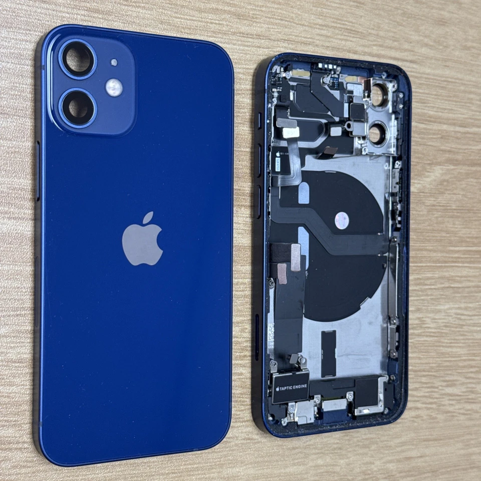 Repuesto Carcasa Trasera iPhone 12 Mini Azul Original OEM Original Apple Grado B Foto 1 de 1