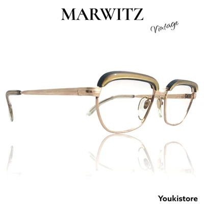 MARWITZ occhiali OPTIMA"ULTRA RARE VINTAGE 60s" Placato Oro12kt Media GERMANY - Immagine 1 di 4