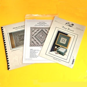 3 NEEDLEPOINT STITCH GUIDE / CHART: ABSTRACT DESIGNS BOX TOP, PILLOW INSERT BM - Picture 1 of 3