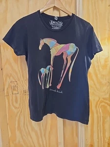 Girls Black The Duck Co Louisville Kentucky Cotton T-Shirt Size XL Horses - Picture 1 of 3