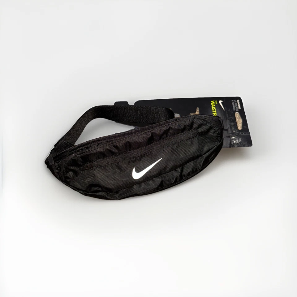 Nike Running Capacity Fanny 2.0 Waistpack Reflective Logo 2 Zip Pocket Black