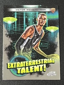 2023-24 Topps Chrome Cosmic Victor Wembanyama RC Extraterrestrial Talent Spurs - Picture 1 of 2