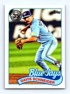2024 Topps Serie 2 Davis Schneider RC '89 Diseño Inserto Toronto Blue Jays - Imagen 1 de 2