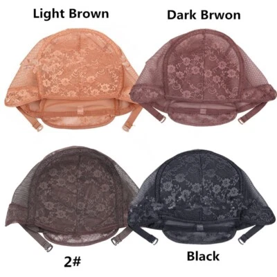 5Pcs Wig Caps for Wigs Making with Adjustable Strap Full Lace Wig Weaving Cap - Image 1 of 4
