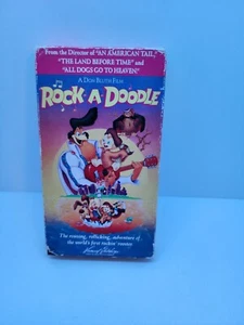 A Don Bluth Film Rock A Doodle vhs - Picture 1 of 9