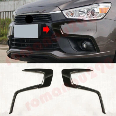 Parachoques delantero negro moldura 4X para Mitsubishi Outlander Sport RVR 2016-2019 Foto 1 de 4
