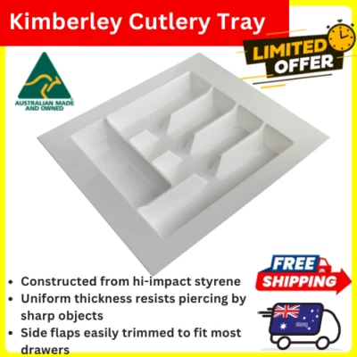 Kitchen Cutlery Tray Large Utensil Organiser Drawer Insert Divider Heavy Duty AU - image 1 of 4