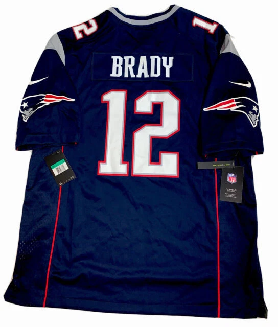 Nike Tom Brady New England Patriots Game Jersey - Blue