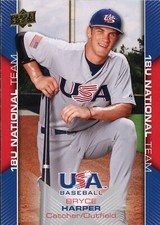 2009 Upper Deck USA Bryce Harper Rookie 18U National Team - QTY Available