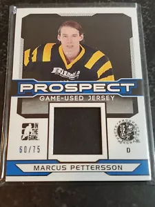 2014 ITG Draft Prospects Game-Used Jersey Blue /75 Marcus Pettersson #PGU-18 - Picture 1 of 3