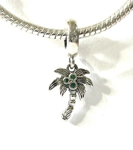 PANDORA Charm Sterling Silver ALE S925 PALM TREE & COCONUTS 799438C01 - Picture 1 of 3