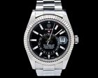 Rolex 326934 Sky Dweller Steel Black SS Oyster Bracelet WITH BOX + PAPERS