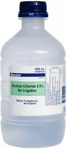 Baxter 0.9% Sodium Chloride for Irrigation Sterile, 1000 Milliliters - Picture 1 of 3