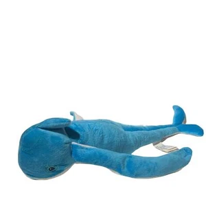 Peluche imbottito di delfini animali 18"" pancia spinta per pinne sonore collegare funimali usati - Foto 1 di 12