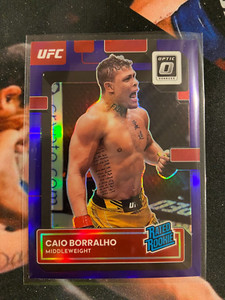 Caio Borralho - 2023 UFC OPTIC - PURPLE PARALLEL RATED ROOKIE!