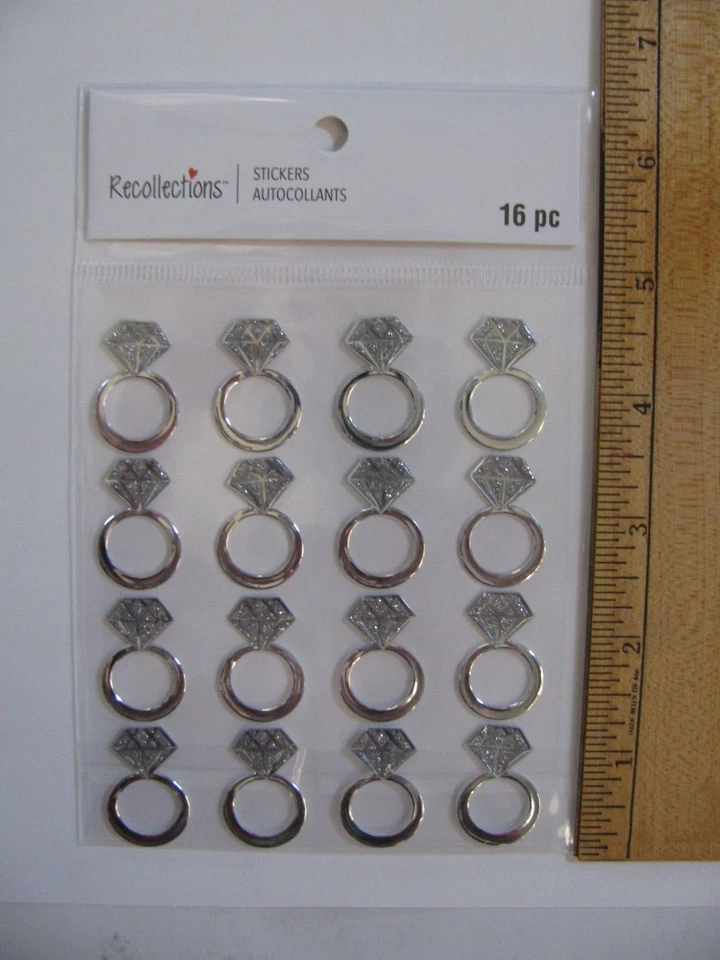 Воспоминания наклейки бриллиант обручальные кольца 16 изделий новый нераспакованный - Изображение 1 из 1